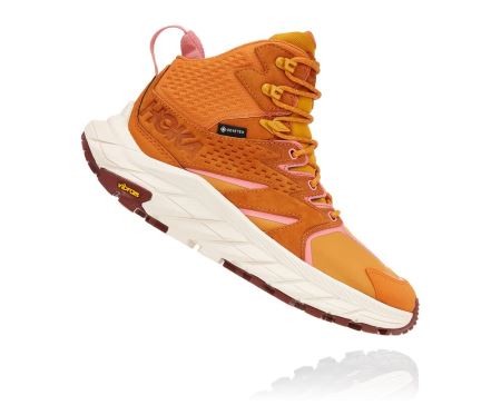 Hoka One One Anacapa Mid GORE-TEX - Sapatos De Caminhada Mulher Laranja / Douradas Amarelas | PT-MB9